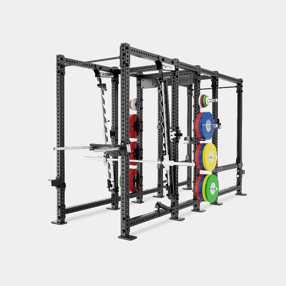 Combo Rack Racks Facing In Double Combo Rack - inpekstrength